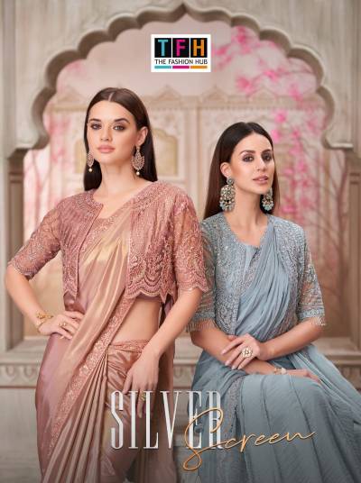 TFH SILVER SCREEN VOL-21 31001 TO 31018 DESIGNER SAREE WHOLESALER IN INDIA